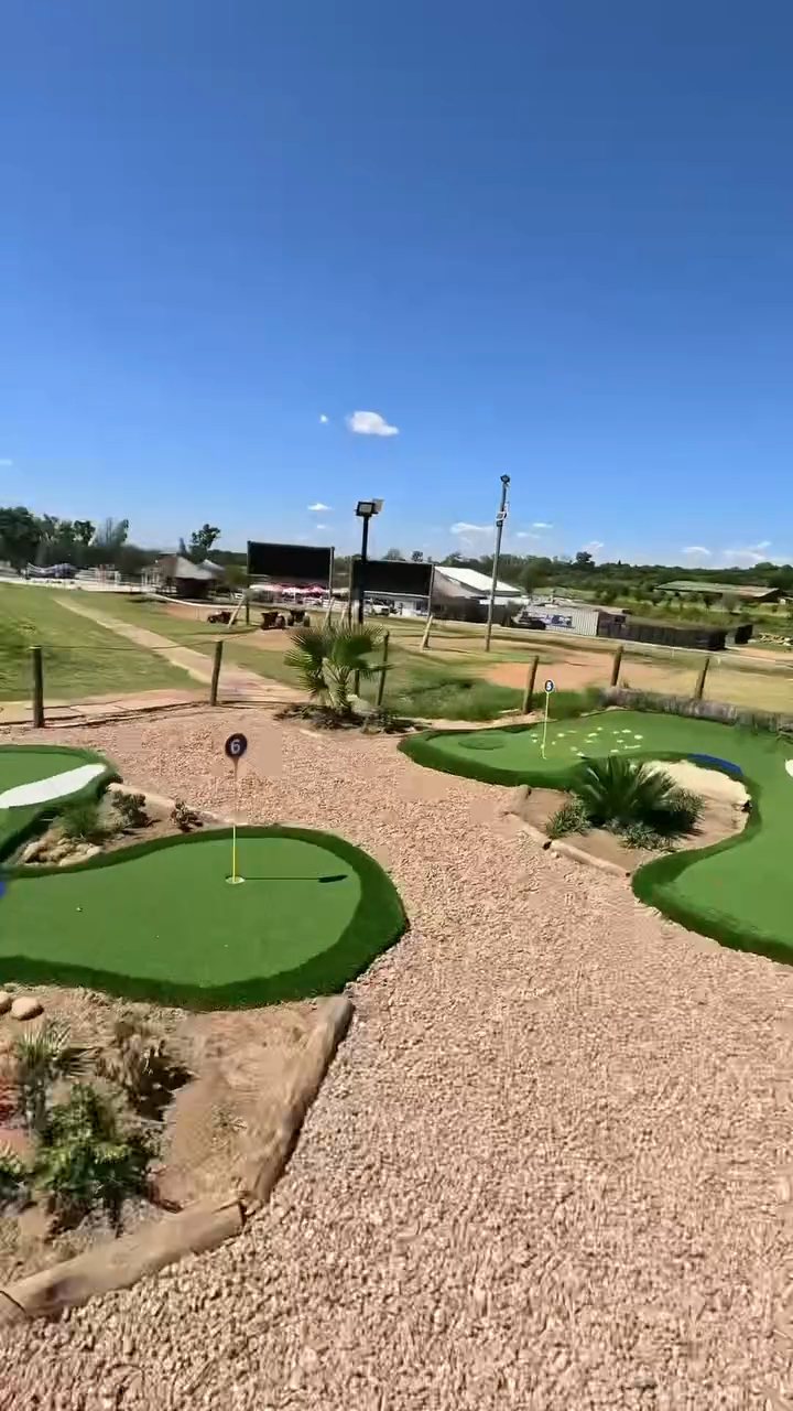 The mini-golf course