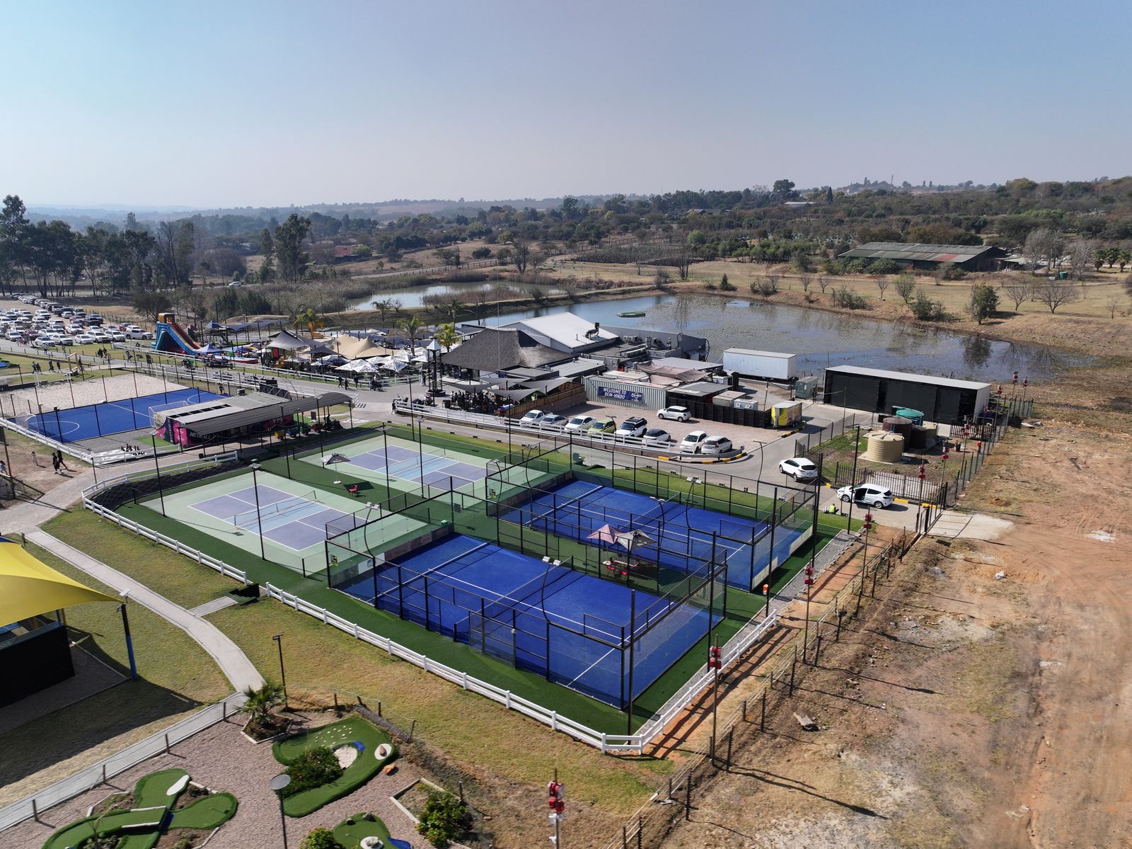 Padel courts and mini golf